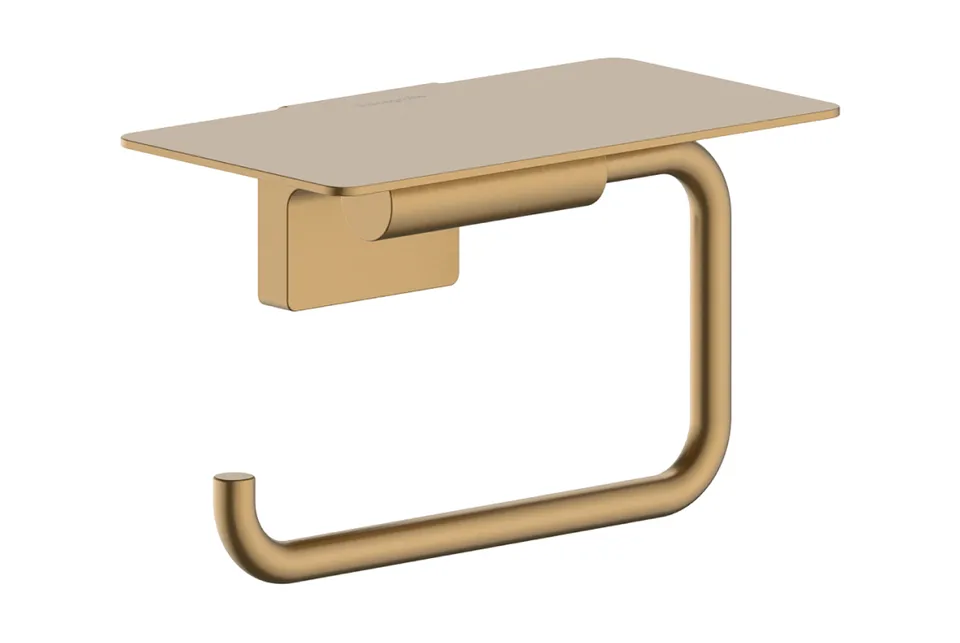 AddStoris S Тримач паперу з полицею, Brushed Bronze (41789140)