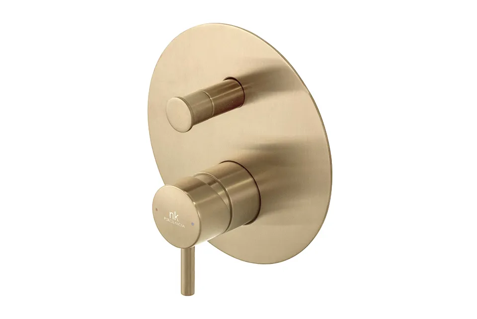 Зовн. частина змішувача прихованого монтажу RONDO ванна/душ, brushed brass (100367913)