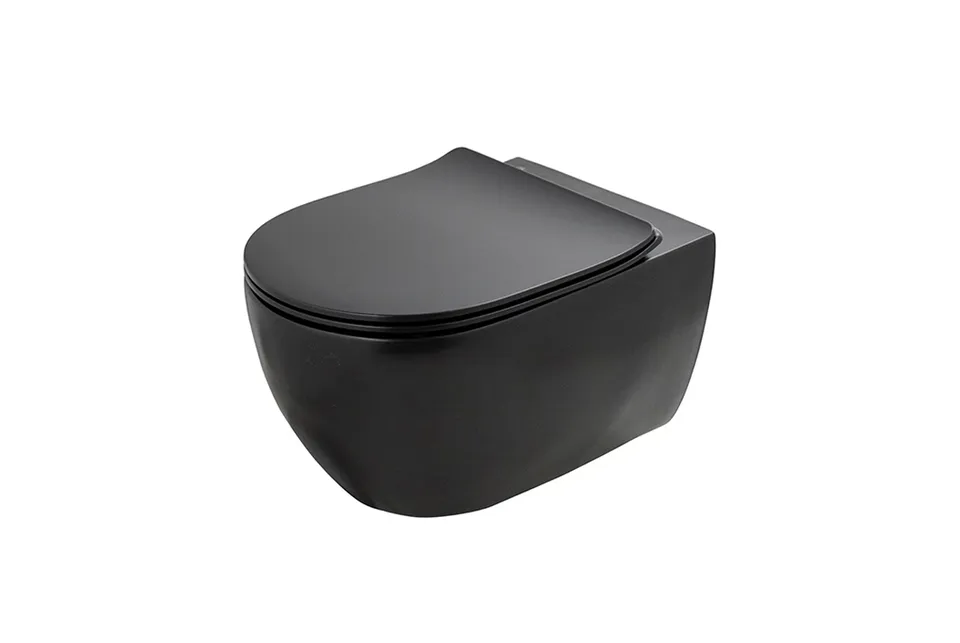 ARQUITECT, Унітаз підвісний “Rimless", з кріпленням, black matt (100368844)