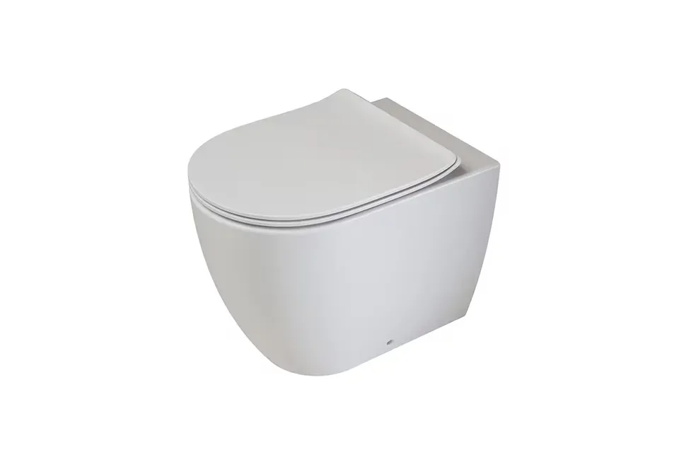 ACRO COMPACT, Унітаз підлоговий 54 см, Rimless з кріпленням, matt white (100374266)