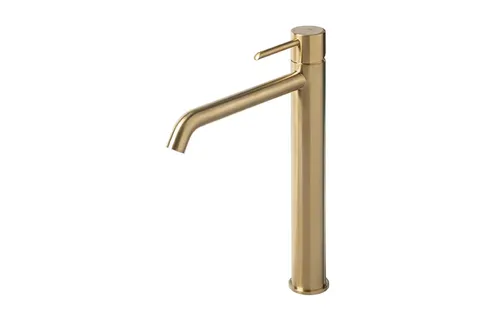 ROUND, Змішувач для умивальника h306 мм, brushed brass (100368250)