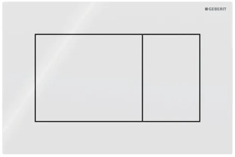 Кнопка змиву Sigma 01, подвійний змив, пластик, білий глянець (115.660.11.1)