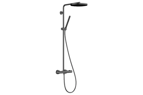 Душова система Pulsify S Puro Showerpipe 260 1jet EcoSmart з Ecostat Fine, Brushed Black (24223340)