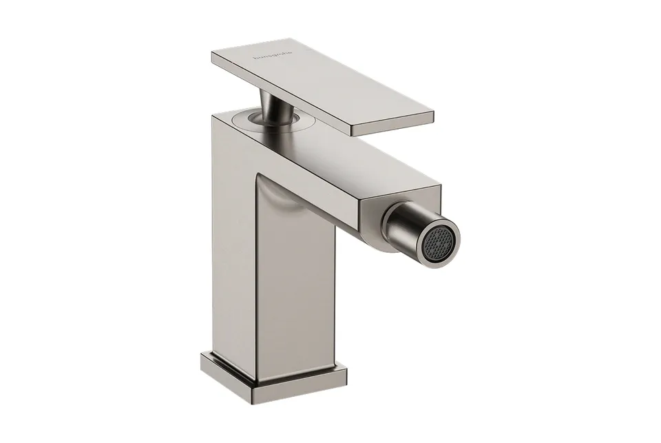 Змішувач Tecturis E для біде, Stainless Steel Optic (73200800)