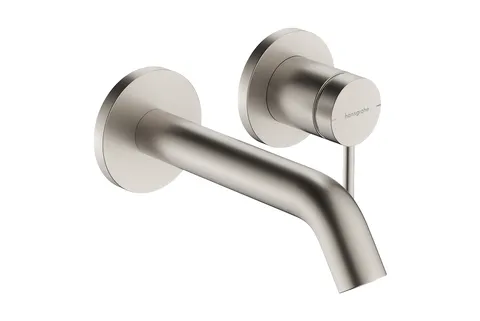 Змішувач Tecturis S 165 для умивальника зі стіни, Stainless Steel Optic (73350800)