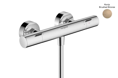 Змішувач з термостатом для душу Ecostat Fine, Brushed Bronze (13324140)