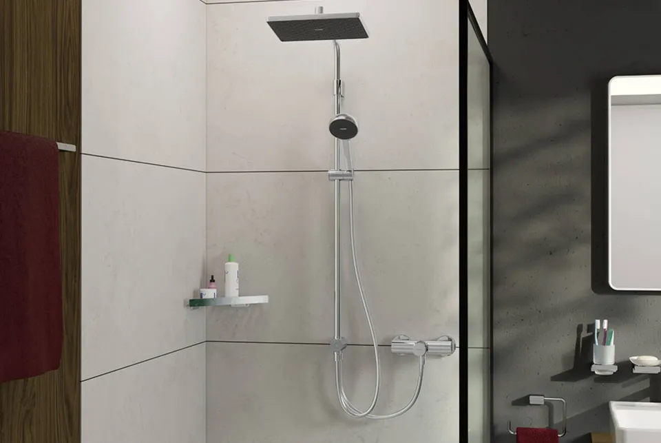 Душова система Activera Q 290/180 1jet EcoSmart Reno, Chrome (28757000) — фото 2