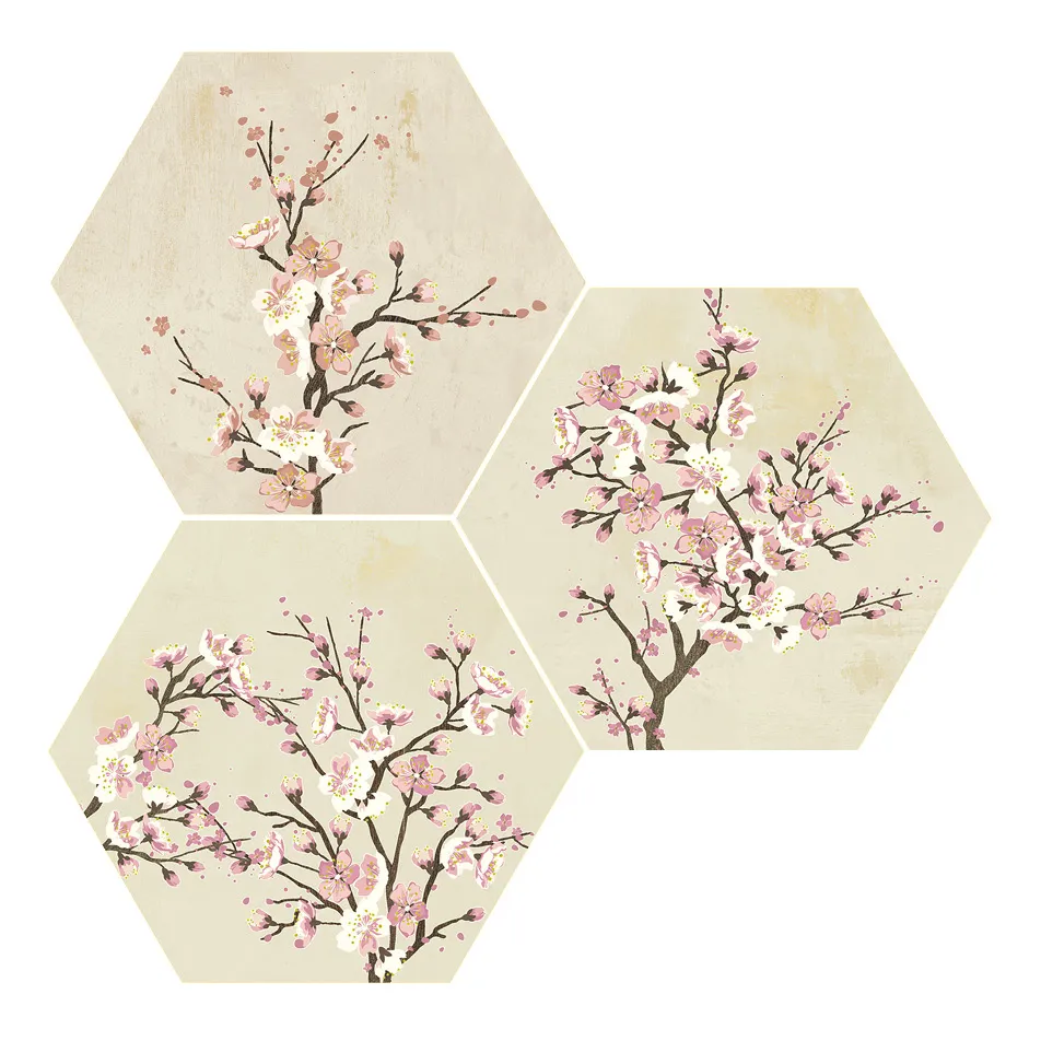 G-7254 MOOD IVORY DECOR HEXAGON 11MM 25x29 (плитка для підлоги і стін) — фото 2