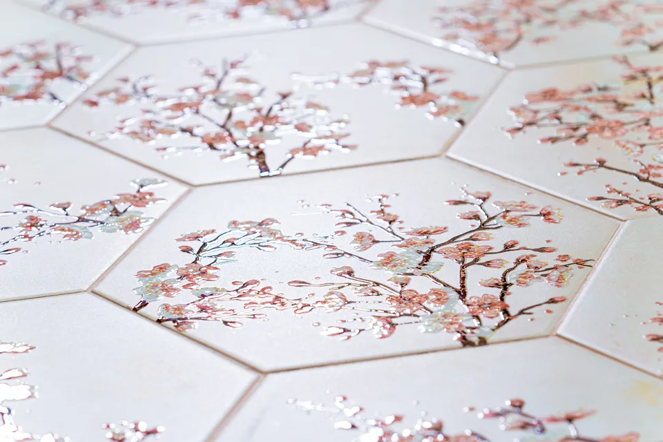 G-7254 MOOD IVORY DECOR HEXAGON 11MM 25x29 (плитка для підлоги і стін) — фото 3