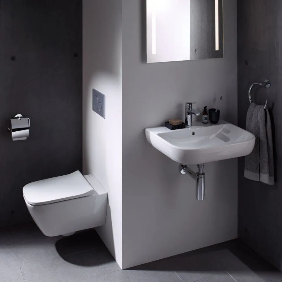 Унітаз підвісний SMYLE SQUARE RIMFREE + сидіння дюропластове (500.683.00.2) — фото 3