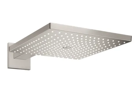 Верхній душ Raindance Select E 300 1jet Air з тримачем 390 мм, EcoSmart 9 l/min, Stainless Steel Optic (26239800)