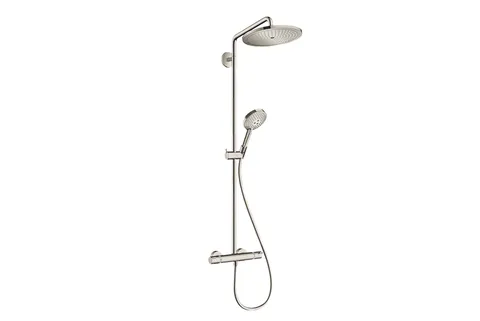 Душова система Croma Select S 280 1jet Showerpipe EcoSmart з термостатом, Stainless Steel Optic (26891800)