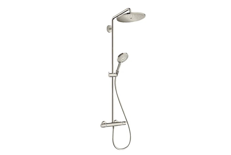 Душова система Croma Select S 280 1jet Showerpipe EcoSmart з термостатом, Stainless Steel Optic (26891800)