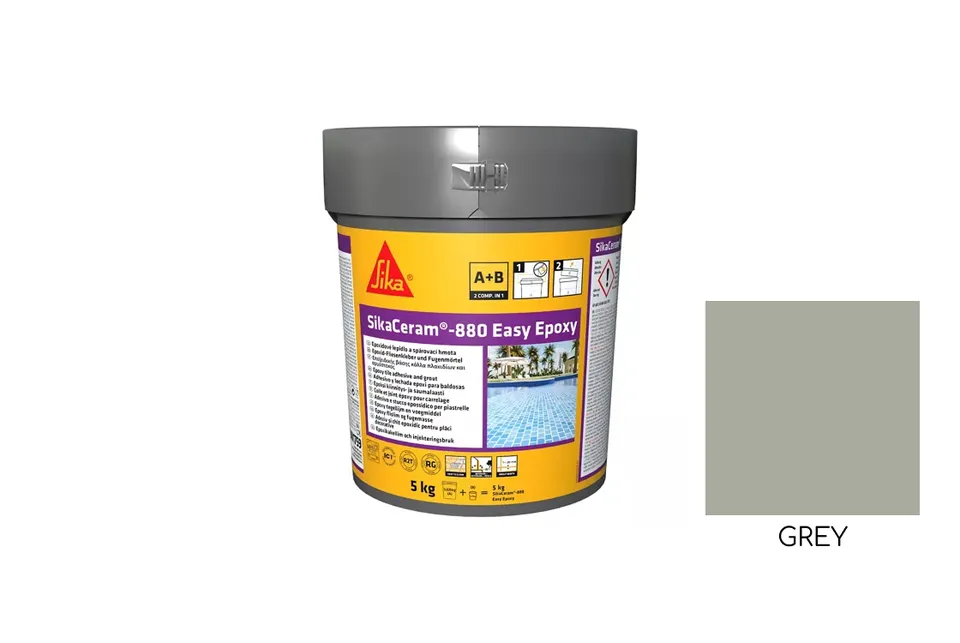 SikaCeram-880 Easy Epoxy(AB) 2к Епоксидна затирка, grey 5кг