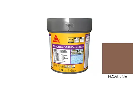 SikaCeram-880 Easy Epoxy(AB) 2к Епоксидна затирка, havana 5кг