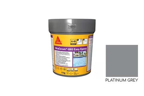 SikaCeram-880 Easy Epoxy(AB) 2к Епоксидна затирка, platium grey 5кг