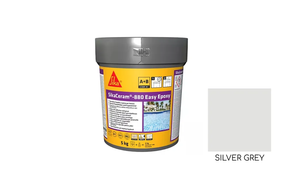 SikaCeram-880 Easy Epoxy(AB) 2к Епоксидна затирка, silver grey 5кг