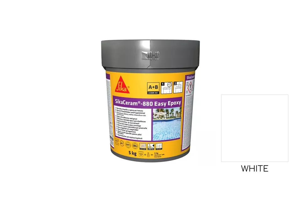 SikaCeram-880 Easy Epoxy(AB) 2к Епоксидна затирка, white 5кг