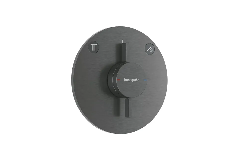 Змішувач прихованого монтажу DuoTurn S на 2 функції Brushed Black Chrome (75418340)