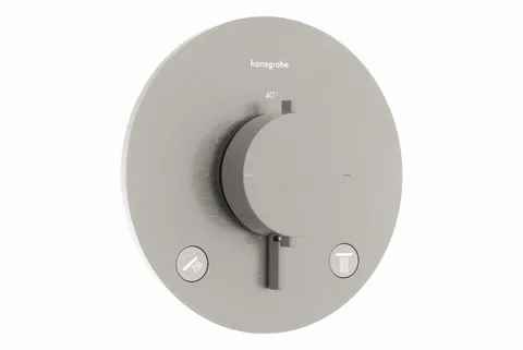 Термостат прихов.монтажу Ecostat Comfort S на 2 функції, Stainless Steel Optic (33715800)