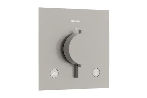 Термостат прихованого монтажу Ecostat Comfort E на 2 функції Stainless Steel Optic (33711800)